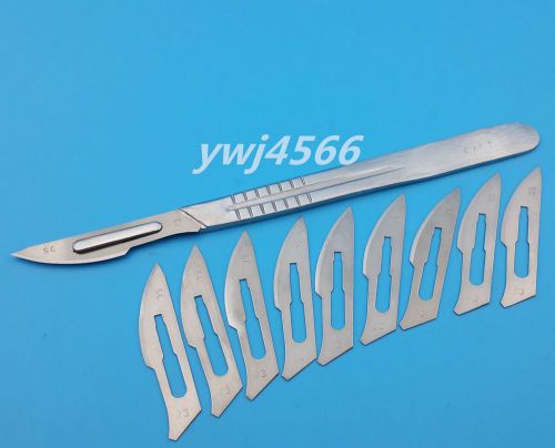 10Pcs 23# Carbon Steel Surgical Scalpel Blades PCB Circuit Board +1Pcs 4 #Handle