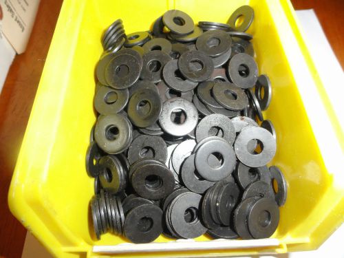 1/4&#034; Stainless Black Oxide Mil-Spec Flat Washers, MS15795