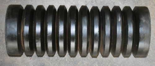 Conveyor 8 3/8&#034; x  12 3/16&#034; bearing rubber disc impact idler roller for sale