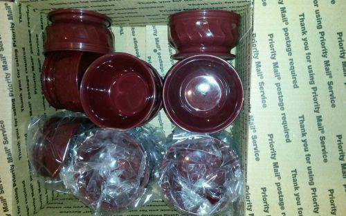 13 total Dinex DX330061 Turnbury Cranberry 9 Oz. Insulated Bowls Soup Bowls