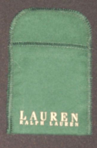 lauren ralph lauren   3&#034;x3.25” Jewelry Pouches Velvet Gift Bag green