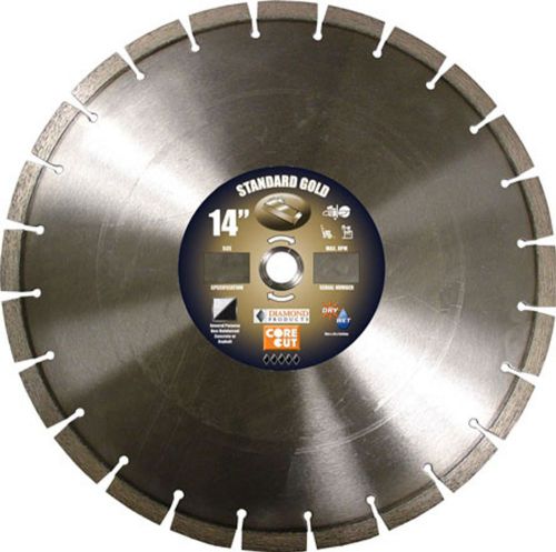 Diamond products 57720 14-inch standard gold high speed diamond blade $ 256 for sale