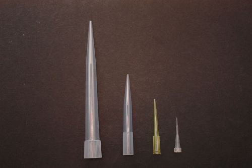 New  bag of 500 Pipette tips 5-200 uL compatible w Gilson, Eppendorf, LHP,...