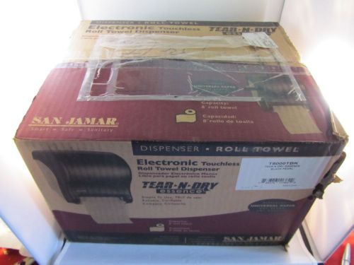 San Jamar Tear N Dry Essence electronic touchless roll towel dispenser T8000TBK