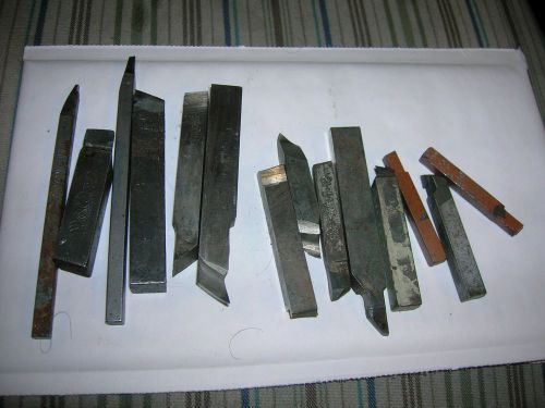 assortment of lathe tools