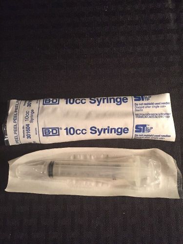 NEW LOT OF 44 BD Syringes Slip Tip 10cc 301604