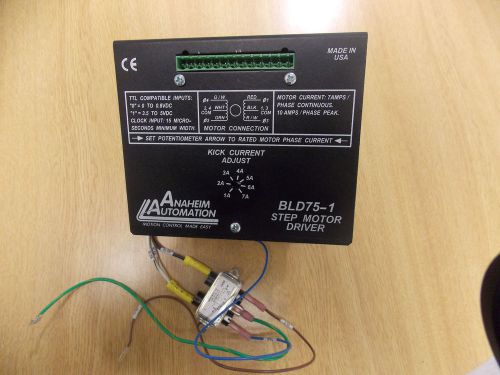 Anaheim automation bld75-1 step motor driver w/transformer &amp; te connectivity for sale