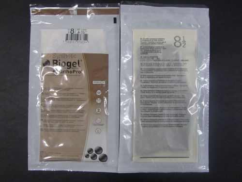 34ea 47685 Biogel PI OrthoPro Size 8 1/2 Molnlycke Healthcare Brown synthetic