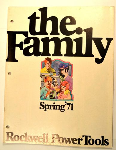 The family spring 1971 rockwell power tools catalog #rr39 saws sander router for sale