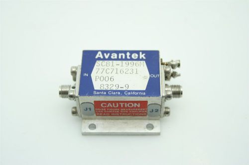 AVANTEK RF Microwave Amplifier 5-500MHz 20dBm 29dB SC81-1996M TESTED