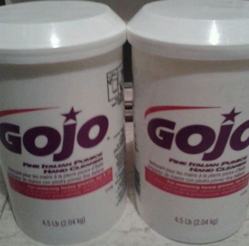 2 of 4.5 lb containers if fine italian pumice hand cleaner gojo industrial soap for sale
