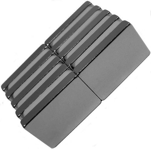 10 Neodymium Magnets 3/4 x 1/2 x 1/8 inch Block N48