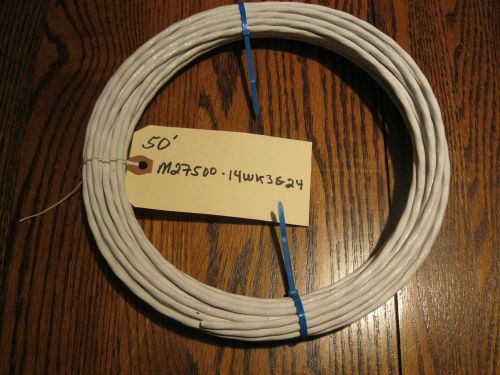 50 feet -14 awg / 3 wire / silver shielded teflon twisted for sale