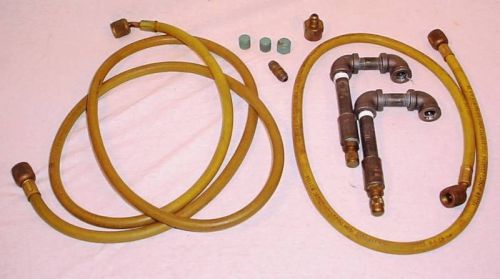 USED YELLOW JACKET HVAC AIR CONDITIONER TEST / CHARGING HOSES AND FITTINGS