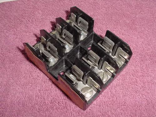 *new* buss bm6033sq 30 amp 600 volt 3-pole fuse holder block *free shipping usa for sale