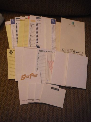 Lot of 23 Note Memo Pads (12 5 1/2x 8 1/2 &amp; 11 Misc Note Pads)