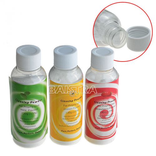 New Dental Prophylaxis Cleaning Powder Air polisher Lemon Mint Strawberry