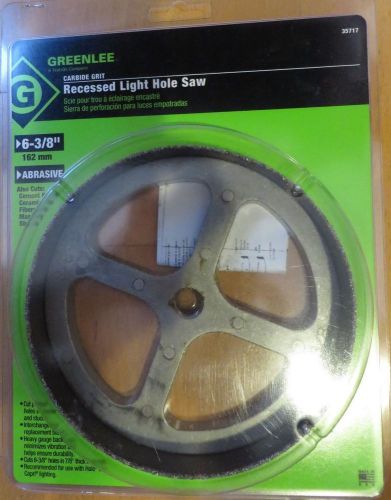 GREENLEE 35717 CARBIDE GRIT RECESSED LIGHT HOLE SAW 6-3/8&#034; - NEW