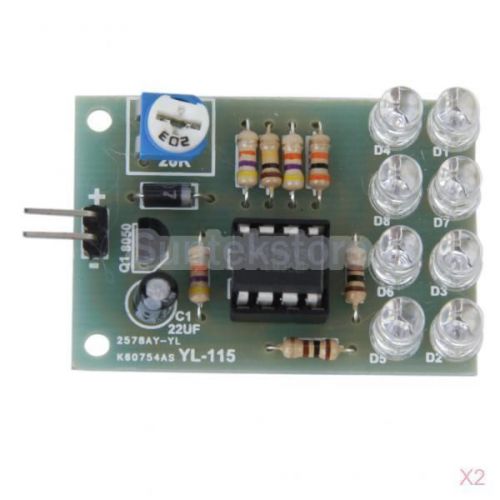 2pcs 12v breathe light led flashing lamp parts electronic diy module lm358 chip for sale