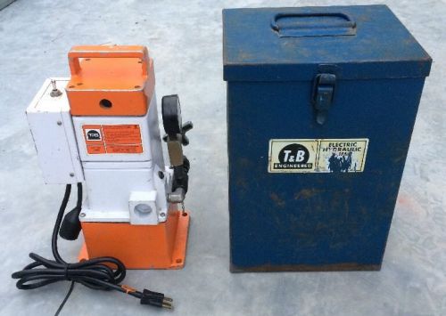 T&amp;B Thomas &amp; Betts 13600 Hydraulic Pump 10,000 PSI  &amp; Case