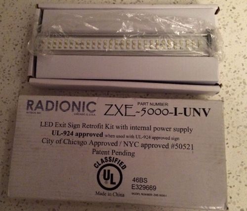 RADIONIC ZXE-5000-I-UNV LED Exit Sign Retrofit Kit w/ Internal Power Supply