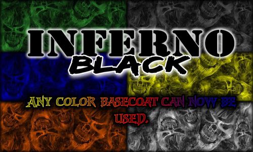 Inferno black-  hydrographics / water transfer printing film for sale