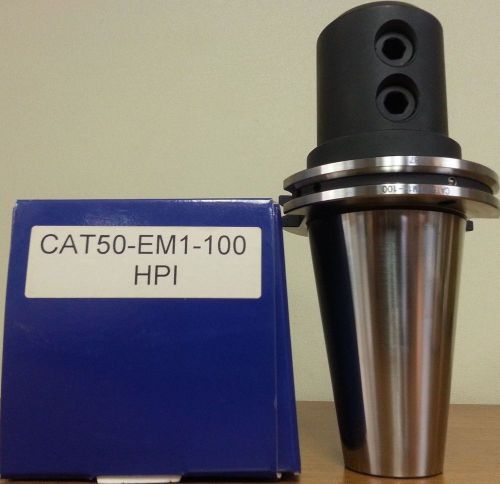 Hpi pioneer cat50 1&#034; end mill holder 3.94&#034; coolant thru din ad/b **new** for sale