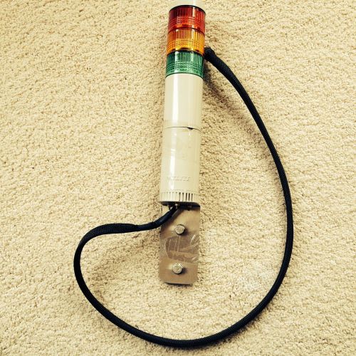 Used patlite lel-fbw stack signal tower light 24v ac/dc green yellow red for sale
