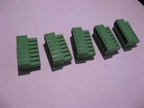 Qty 10 dinkle ec350v-07p pluggable terminal block 7 pins 300v 8a 28-14awg - new for sale