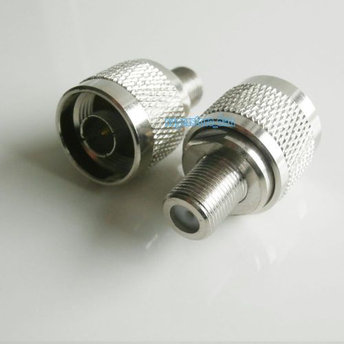1Pcs N female jack to F male plug RF coaxial adapter connector 50ohm