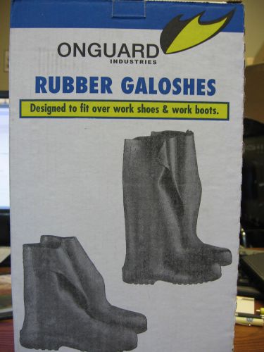 ONGUARD INDUSTRIES 4&#034; RUBBER GALOSHES, 13000HS *NEW* Size MD