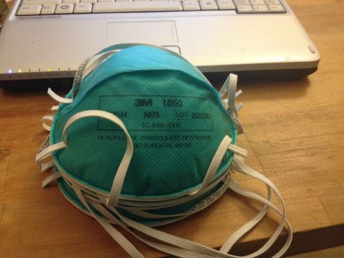 10x 3M 1860 Standard Size N95 Health Care Medical Respirator Surgical Masks,