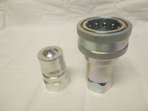 1&#034; hydraulic coupler set - iso 7241 &#039;b&#039; for sale