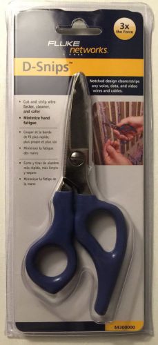 Fluke networks 44300000 d-snips cable scissors new in sealed packaging for sale