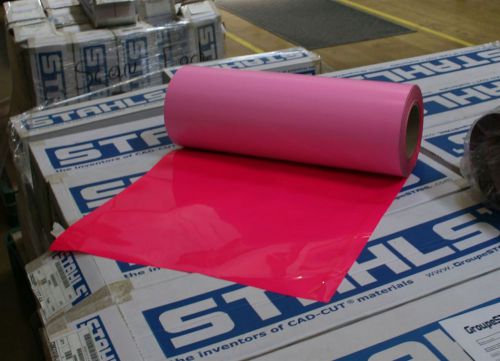 Stahls&#039; fashion-lite heat transfer vinyl - neon raspberry pink - 15&#034; x 50 yards for sale