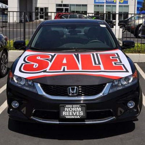 SALE - Large Vehicle Flag Hoodie Auto Car Dealer Advertising Red Letters NEW