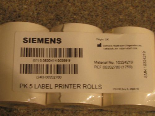 SIEMENS 2-ply 2 1/4 X 85 Paper Rolls -  5 Rolls - unopened package
