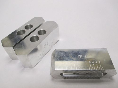 Extra LONG aluminum soft jaws double pointed. 8&#034; chuck Haas Mori Seiki CNC lathe