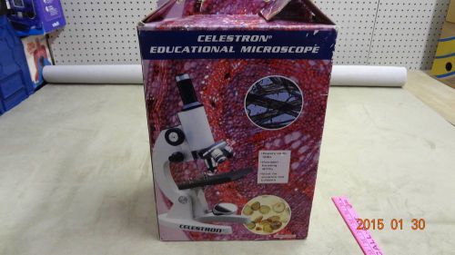 Celestron educational microscope #4030 triple turret disc diaphragm multiple xs for sale