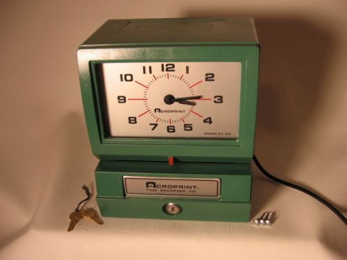 Time Clock/Acroprint Model 150AR3/Free Shipping Included