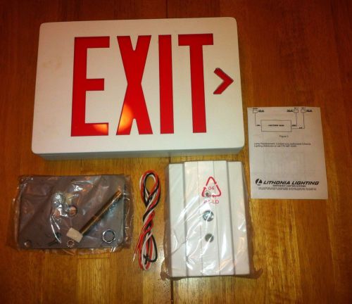 Lithonia Lighting Die Cast LED Exit Sign~285250 LE S 1 R 120/277 ~ New:Other