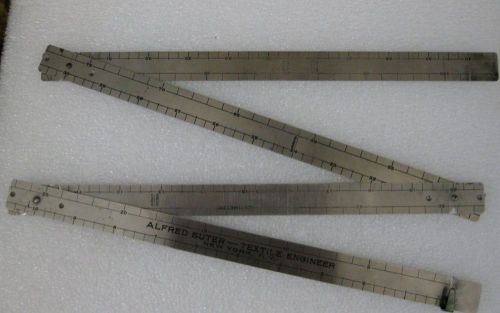 Fabric Measuring Ruler Alfred Suter Textile Engineer New York