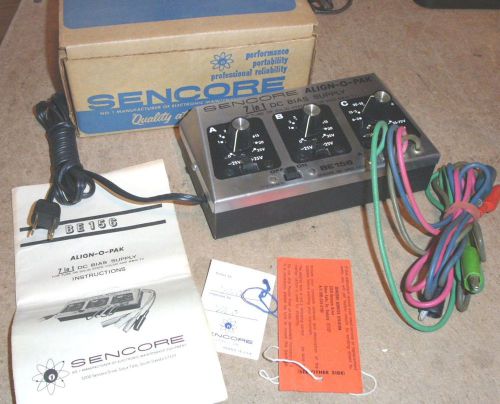Vintage Sencore Model BE-156 Align-O-Pack, 3 Output Bias Voltage Supply