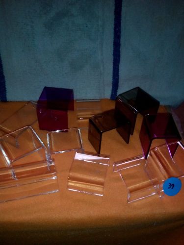 ACRYLIC DISPLAY RISER SET BLEMISHED ASSORTED SIZES 12 Pieces  # LOT 39