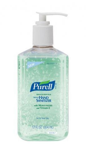 Gojo purell instant hand sanitizer w/ aloe 12 fl oz pump bottle 3639-12 for sale