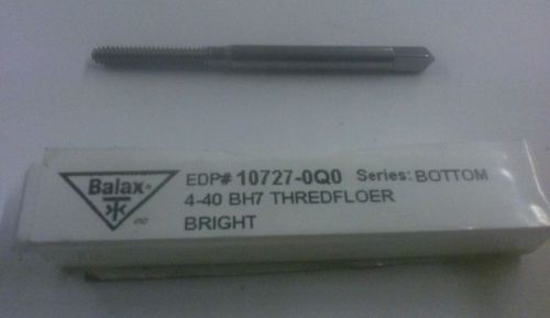 Balax bottoming thread forming tap #4-40 bh7 thredfloer. bright. cnc 10727-0q0 for sale