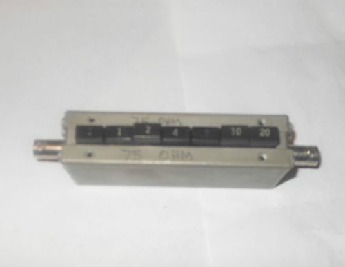 0 to 45.5 dB Push Button Step Attenuator 0.5 dB Step Rated To 1 Watt Up To 500