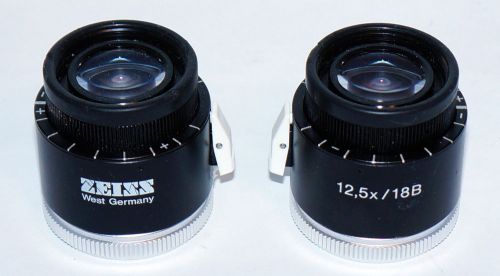Zeiss opmi binocular widefield eyepieces 12.5x 18b - set of 2 for sale