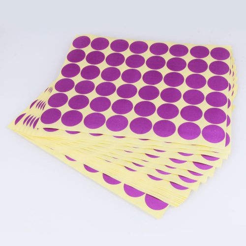 720pcs 25mm round color code dot stickers multi-purpose sticky labels 15 sheets for sale