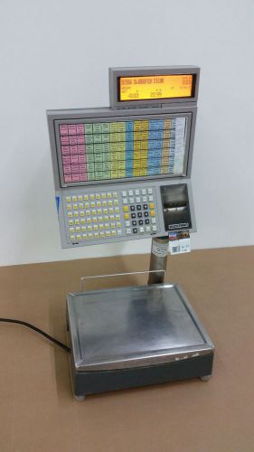 Bizerba sc-h 500 programable food service pos terminal w/ label printer &amp; scale for sale